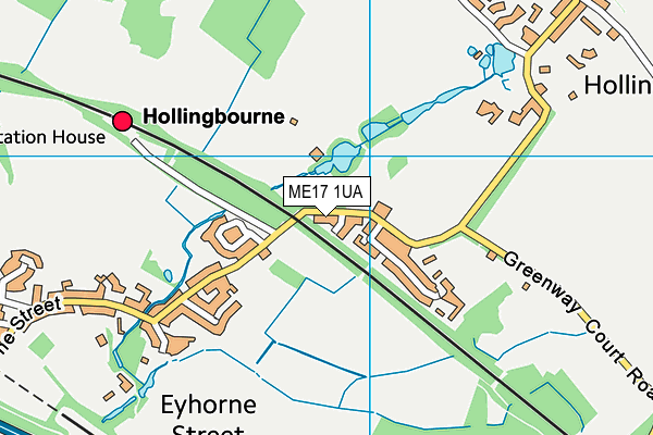 ME17 1UA map - OS VectorMap District (Ordnance Survey) ME17 1UA map - OS VectorMap District (Ordnance Survey)