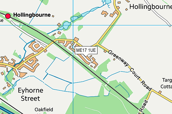 ME17 1UE map - OS VectorMap District (Ordnance Survey) ME17 1UE map - OS VectorMap District (Ordnance Survey)