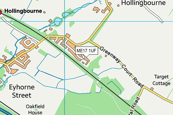 ME17 1UF map - OS VectorMap District (Ordnance Survey) ME17 1UF map - OS VectorMap District (Ordnance Survey)