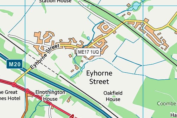 ME17 1UQ map - OS VectorMap District (Ordnance Survey)