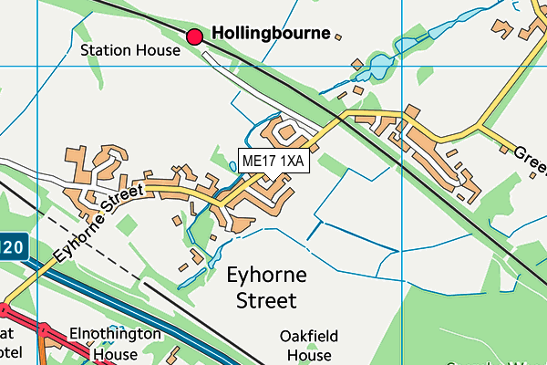 ME17 1XA map - OS VectorMap District (Ordnance Survey) ME17 1XA map - OS VectorMap District (Ordnance Survey)