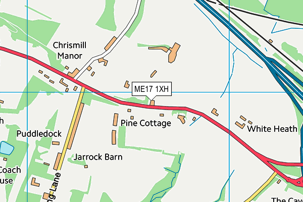 ME17 1XH map - OS VectorMap District (Ordnance Survey) ME17 1XH map - OS VectorMap District (Ordnance Survey)