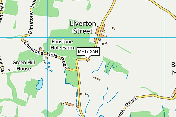 ME17 2AH map - OS VectorMap District (Ordnance Survey) ME17 2AH map - OS VectorMap District (Ordnance Survey)