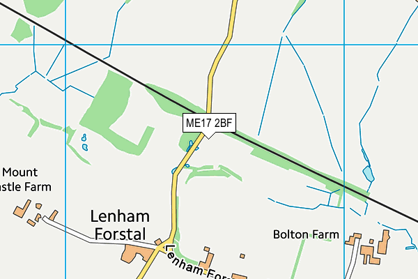ME17 2BF map - OS VectorMap District (Ordnance Survey) ME17 2BF map - OS VectorMap District (Ordnance Survey)