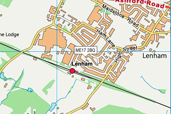 ME17 2BQ map - OS VectorMap District (Ordnance Survey) ME17 2BQ map - OS VectorMap District (Ordnance Survey)