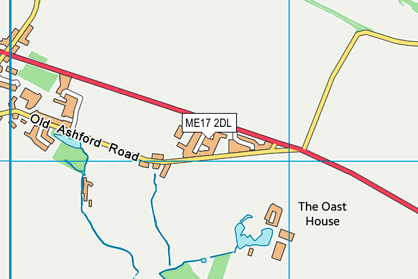 ME17 2DL map - OS VectorMap District (Ordnance Survey) ME17 2DL map - OS VectorMap District (Ordnance Survey)