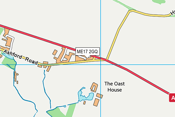 ME17 2GQ map - OS VectorMap District (Ordnance Survey)