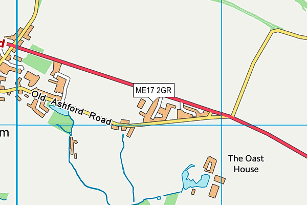 ME17 2GR map - OS VectorMap District (Ordnance Survey) ME17 2GR map - OS VectorMap District (Ordnance Survey)