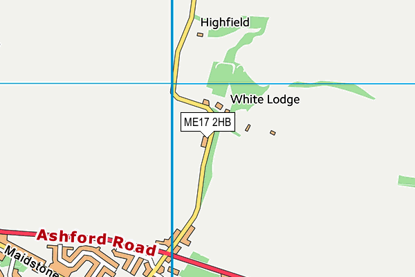 ME17 2HB map - OS VectorMap District (Ordnance Survey)