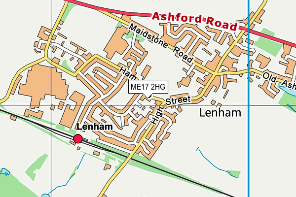 ME17 2HG map - OS VectorMap District (Ordnance Survey) ME17 2HG map - OS VectorMap District (Ordnance Survey)