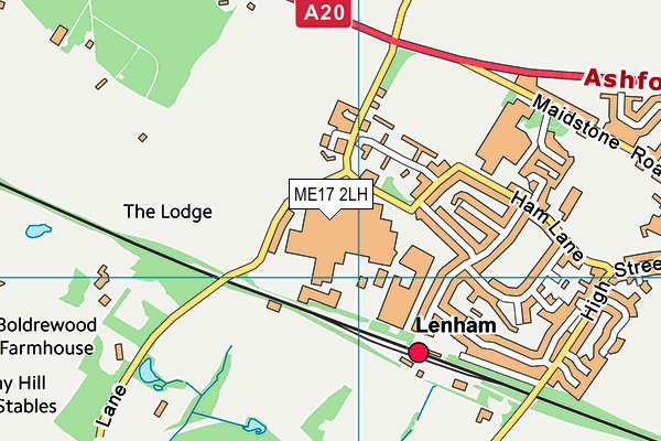 ME17 2LH map - OS VectorMap District (Ordnance Survey) ME17 2LH map - OS VectorMap District (Ordnance Survey)