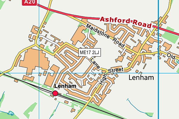 ME17 2LJ map - OS VectorMap District (Ordnance Survey) ME17 2LJ map - OS VectorMap District (Ordnance Survey)