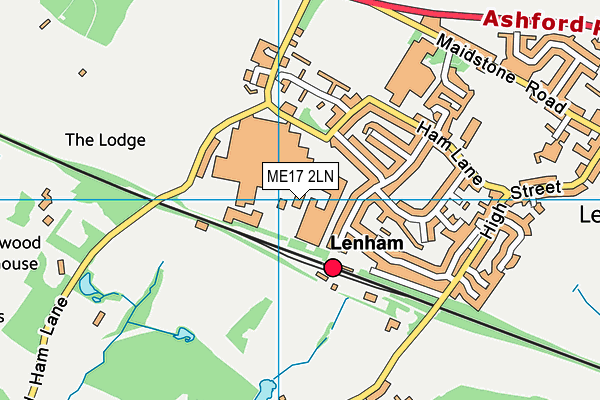 ME17 2LN map - OS VectorMap District (Ordnance Survey) ME17 2LN map - OS VectorMap District (Ordnance Survey)