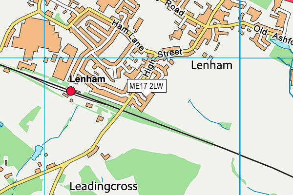 ME17 2LW map - OS VectorMap District (Ordnance Survey) ME17 2LW map - OS VectorMap District (Ordnance Survey)
