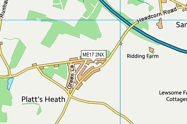 ME17 2NX map - OS VectorMap District (Ordnance Survey) ME17 2NX map - OS VectorMap District (Ordnance Survey)