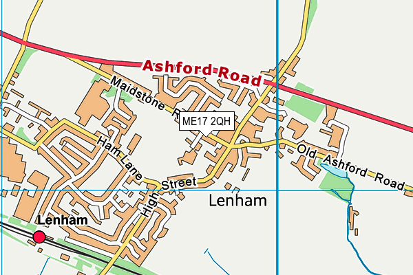 ME17 2QH map - OS VectorMap District (Ordnance Survey)