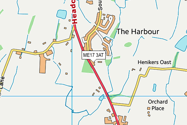 ME17 3AT map - OS VectorMap District (Ordnance Survey) ME17 3AT map - OS VectorMap District (Ordnance Survey)