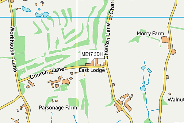 ME17 3DH map - OS VectorMap District (Ordnance Survey) ME17 3DH map - OS VectorMap District (Ordnance Survey)