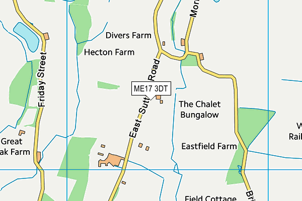 ME17 3DT map - OS VectorMap District (Ordnance Survey) ME17 3DT map - OS VectorMap District (Ordnance Survey)