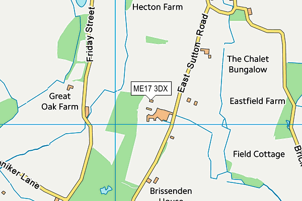 ME17 3DX map - OS VectorMap District (Ordnance Survey) ME17 3DX map - OS VectorMap District (Ordnance Survey)
