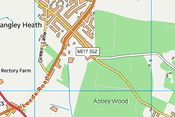 ME17 3GZ map - OS VectorMap District (Ordnance Survey) ME17 3GZ map - OS VectorMap District (Ordnance Survey)