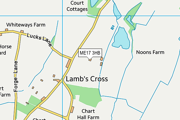 ME17 3HB map - OS VectorMap District (Ordnance Survey) ME17 3HB map - OS VectorMap District (Ordnance Survey)