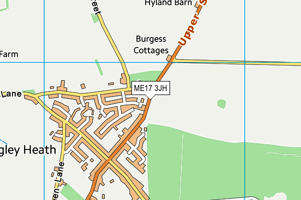ME17 3JH map - OS VectorMap District (Ordnance Survey) ME17 3JH map - OS VectorMap District (Ordnance Survey)