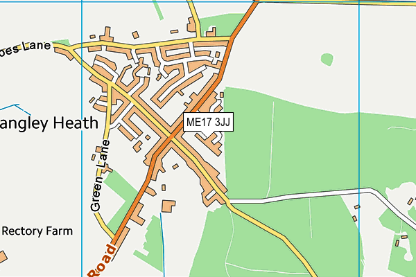 ME17 3JJ map - OS VectorMap District (Ordnance Survey) ME17 3JJ map - OS VectorMap District (Ordnance Survey)