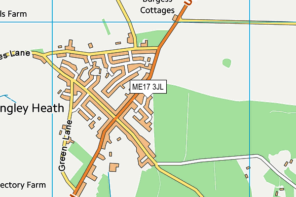ME17 3JL map - OS VectorMap District (Ordnance Survey) ME17 3JL map - OS VectorMap District (Ordnance Survey)