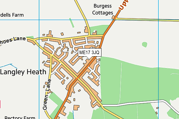 ME17 3JQ map - OS VectorMap District (Ordnance Survey) ME17 3JQ map - OS VectorMap District (Ordnance Survey)