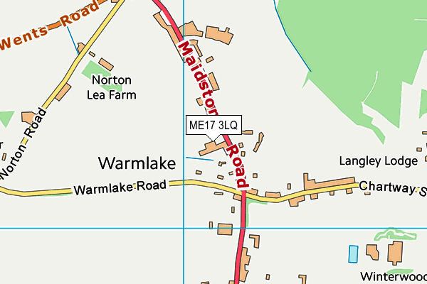 ME17 3LQ map - OS VectorMap District (Ordnance Survey)
