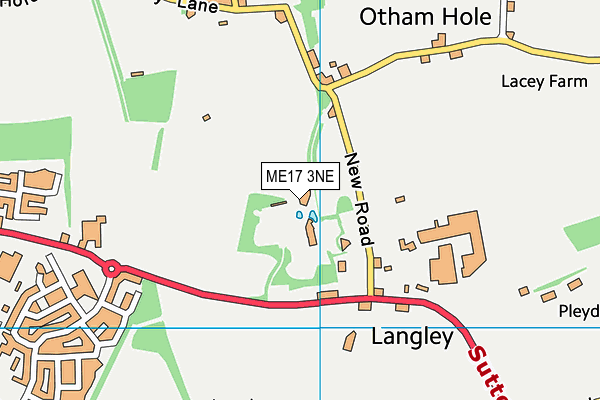 ME17 3NE map - OS VectorMap District (Ordnance Survey) ME17 3NE map - OS VectorMap District (Ordnance Survey)