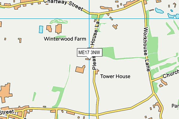 ME17 3NW map - OS VectorMap District (Ordnance Survey)