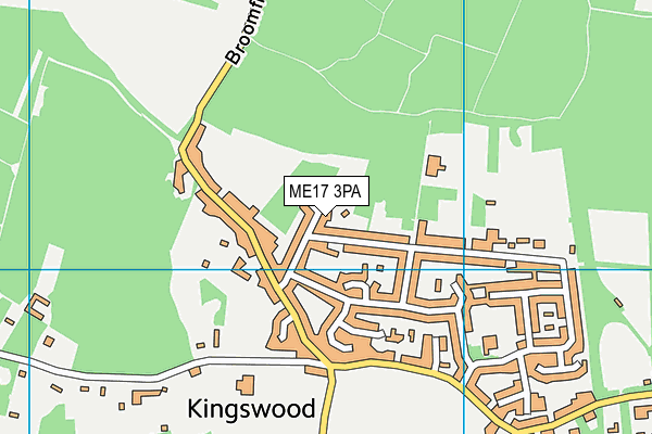 ME17 3PA map - OS VectorMap District (Ordnance Survey) ME17 3PA map - OS VectorMap District (Ordnance Survey)