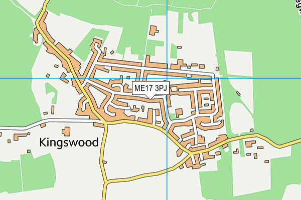 ME17 3PJ map - OS VectorMap District (Ordnance Survey) ME17 3PJ map - OS VectorMap District (Ordnance Survey)