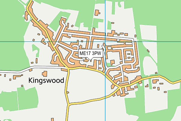 ME17 3PW map - OS VectorMap District (Ordnance Survey) ME17 3PW map - OS VectorMap District (Ordnance Survey)