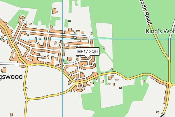 ME17 3QD map - OS VectorMap District (Ordnance Survey) ME17 3QD map - OS VectorMap District (Ordnance Survey)