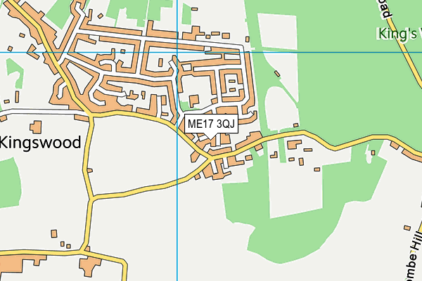 ME17 3QJ map - OS VectorMap District (Ordnance Survey) ME17 3QJ map - OS VectorMap District (Ordnance Survey)