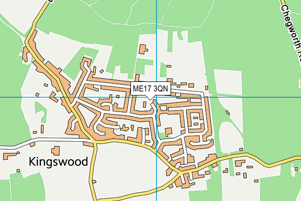 ME17 3QN map - OS VectorMap District (Ordnance Survey) ME17 3QN map - OS VectorMap District (Ordnance Survey)