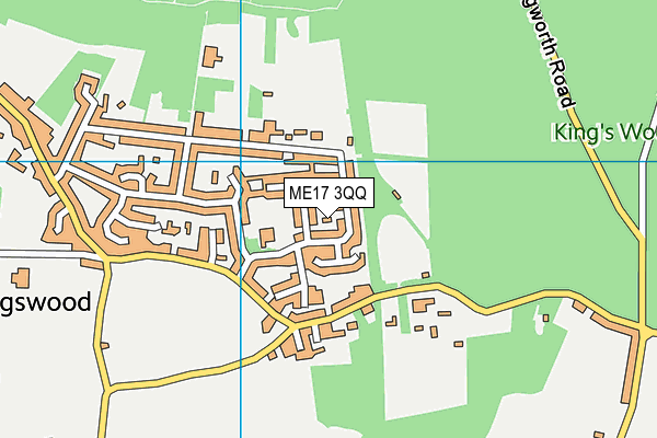 ME17 3QQ map - OS VectorMap District (Ordnance Survey) ME17 3QQ map - OS VectorMap District (Ordnance Survey)