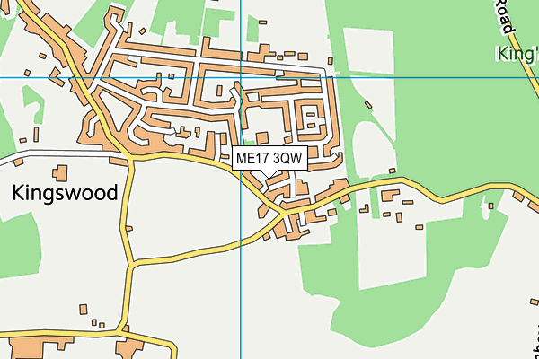 ME17 3QW map - OS VectorMap District (Ordnance Survey) ME17 3QW map - OS VectorMap District (Ordnance Survey)