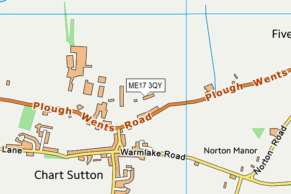 ME17 3QY map - OS VectorMap District (Ordnance Survey) ME17 3QY map - OS VectorMap District (Ordnance Survey)