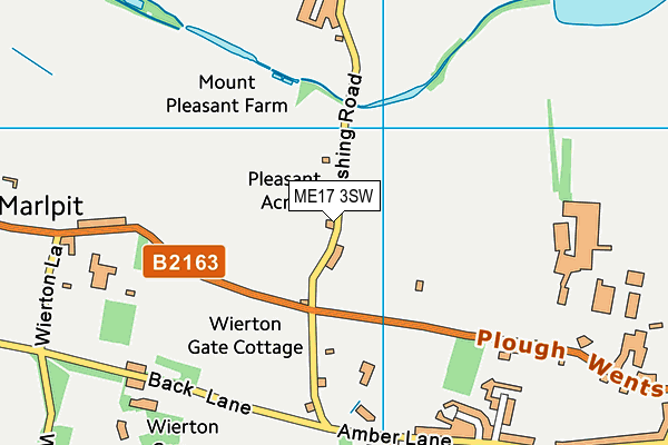 ME17 3SW map - OS VectorMap District (Ordnance Survey) ME17 3SW map - OS VectorMap District (Ordnance Survey)