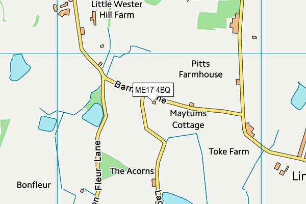 ME17 4BQ map - OS VectorMap District (Ordnance Survey) ME17 4BQ map - OS VectorMap District (Ordnance Survey)
