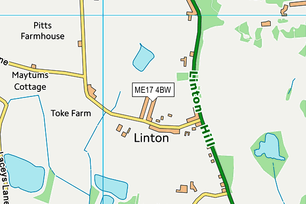 ME17 4BW map - OS VectorMap District (Ordnance Survey) ME17 4BW map - OS VectorMap District (Ordnance Survey)