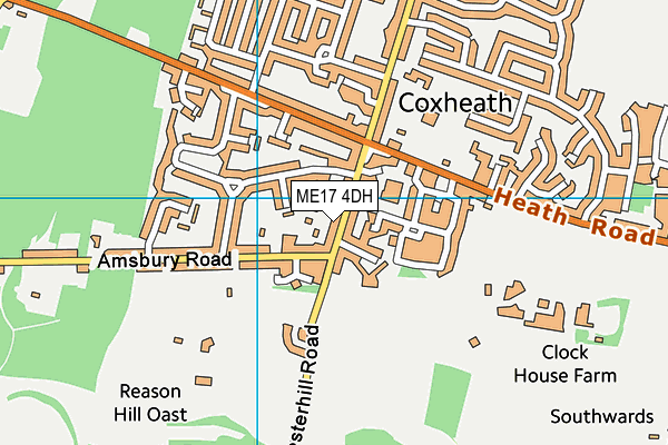 ME17 4DH map - OS VectorMap District (Ordnance Survey) ME17 4DH map - OS VectorMap District (Ordnance Survey)