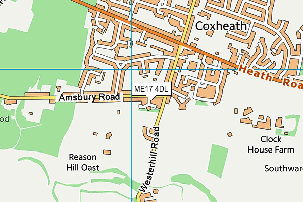ME17 4DL map - OS VectorMap District (Ordnance Survey) ME17 4DL map - OS VectorMap District (Ordnance Survey)