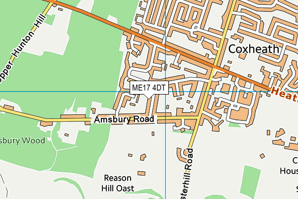 ME17 4DT map - OS VectorMap District (Ordnance Survey) ME17 4DT map - OS VectorMap District (Ordnance Survey)