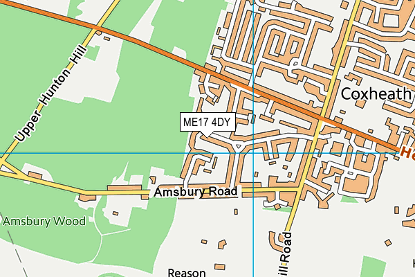 ME17 4DY map - OS VectorMap District (Ordnance Survey) ME17 4DY map - OS VectorMap District (Ordnance Survey)