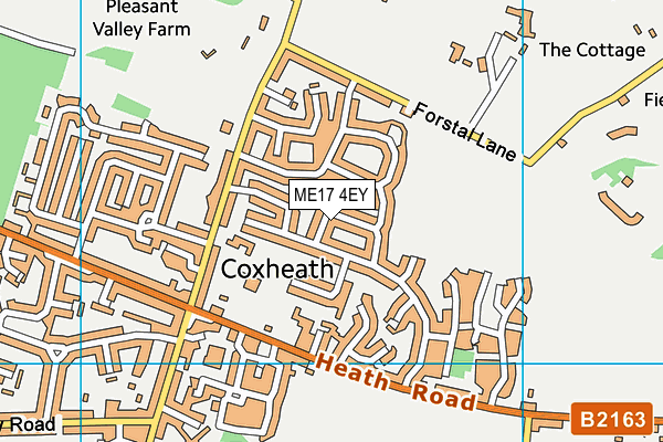 ME17 4EY map - OS VectorMap District (Ordnance Survey) ME17 4EY map - OS VectorMap District (Ordnance Survey)